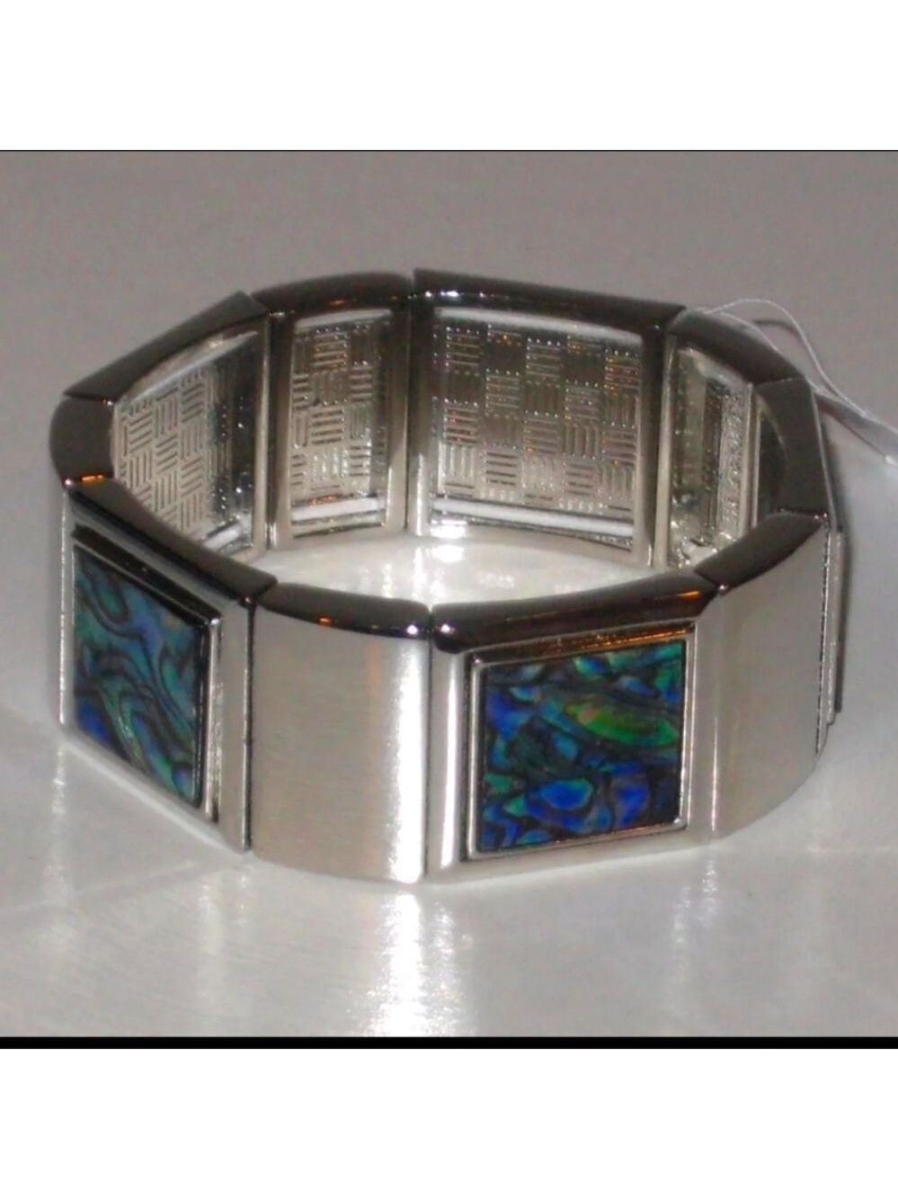 LIA SOPHIA PACIFIC BRACELET - GENUINE ABALONE  GORGEOUS NWT 3"